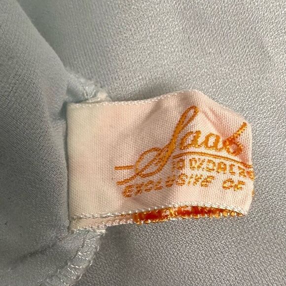 Saab Lingerie Women's Blue Bed Jacket size Medium - Picture 8 of 10